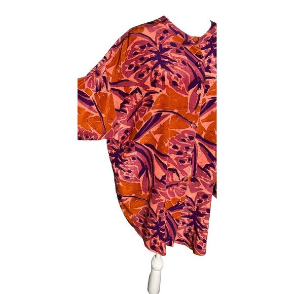 Vintage Andrea Jovine 100% Silk Top Art Deco Lagenlook Oversized Fit size 10 - Picture 4 of 5